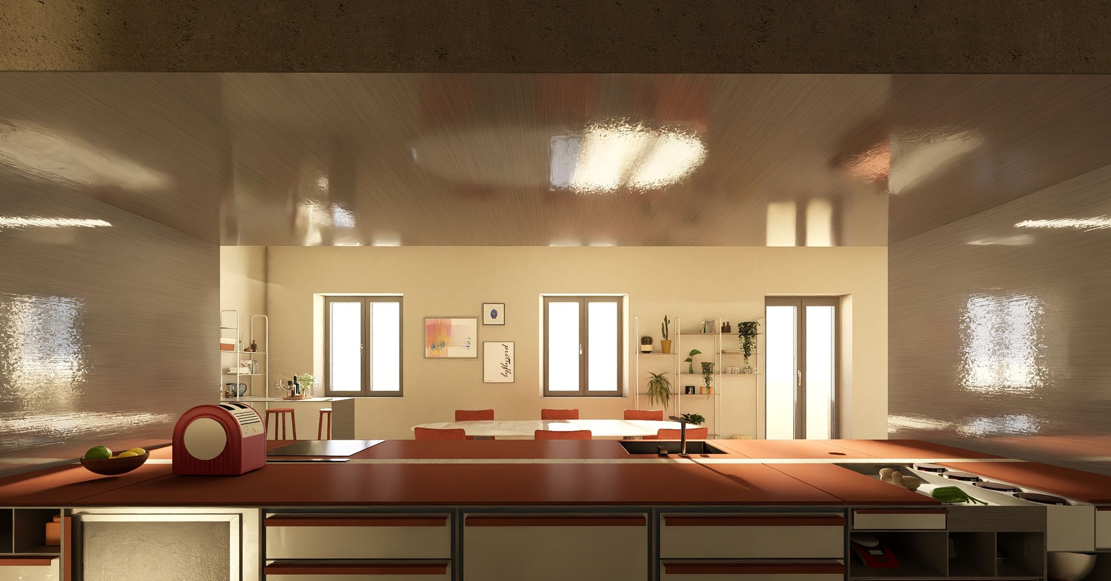 The IE Series — view toward the dining area