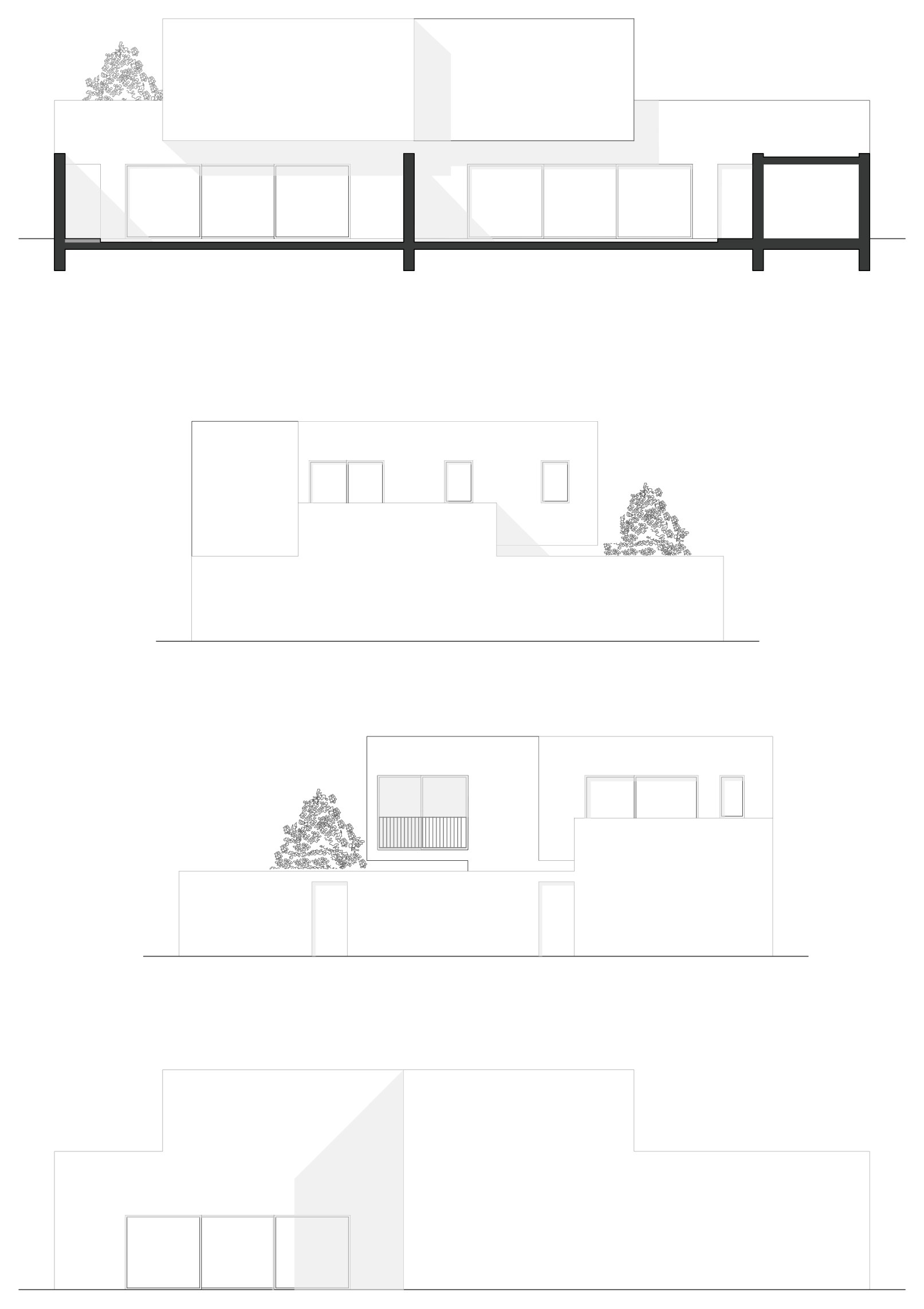 Intreccio — elevations on all four sides