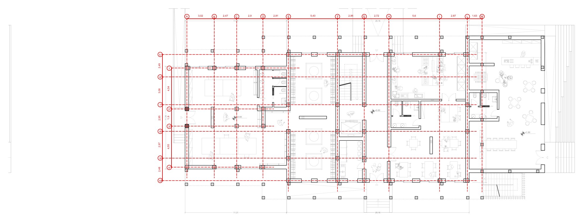Koinè — ground floor plan