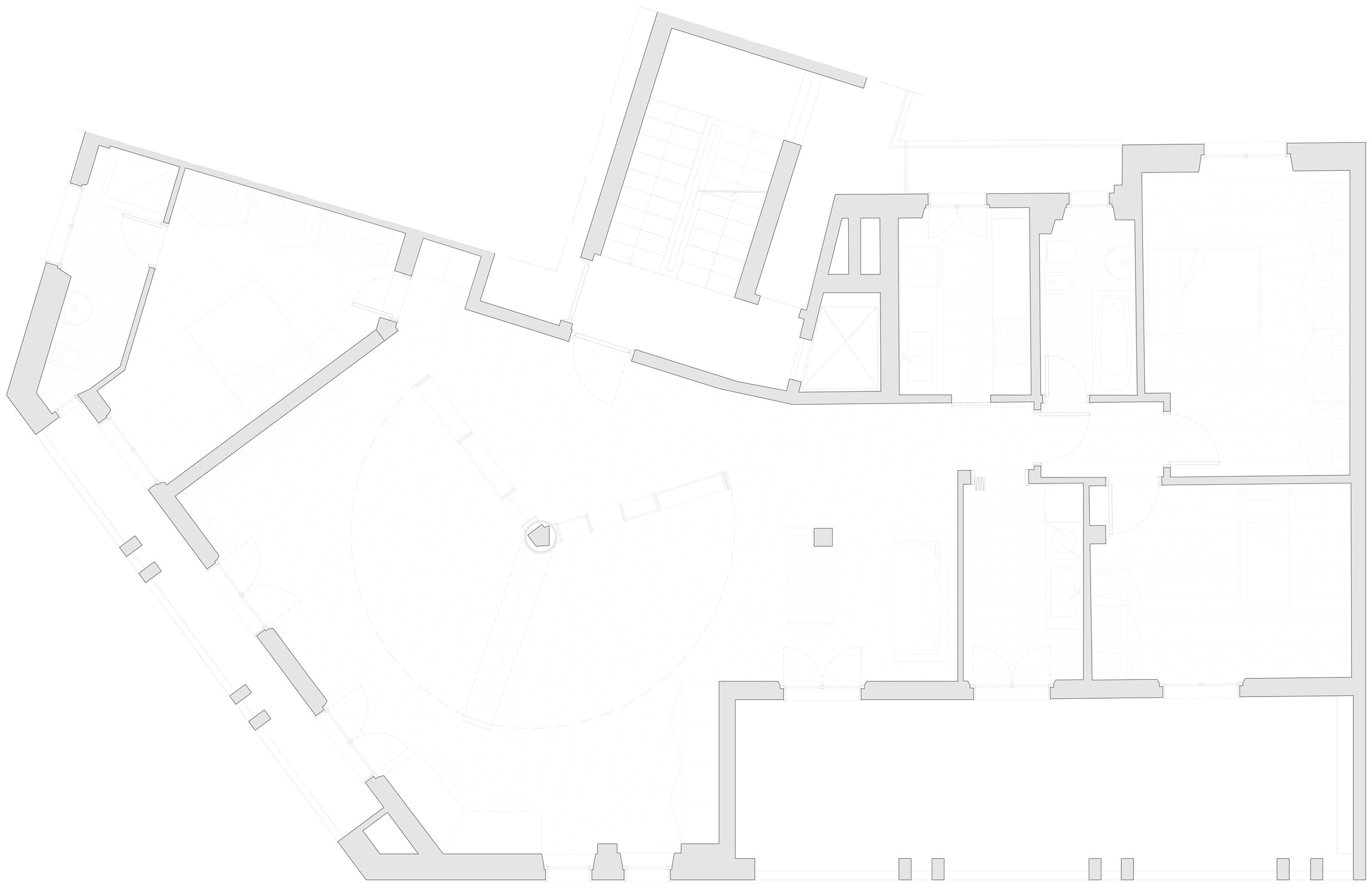 On/Off Line — full apartment plan