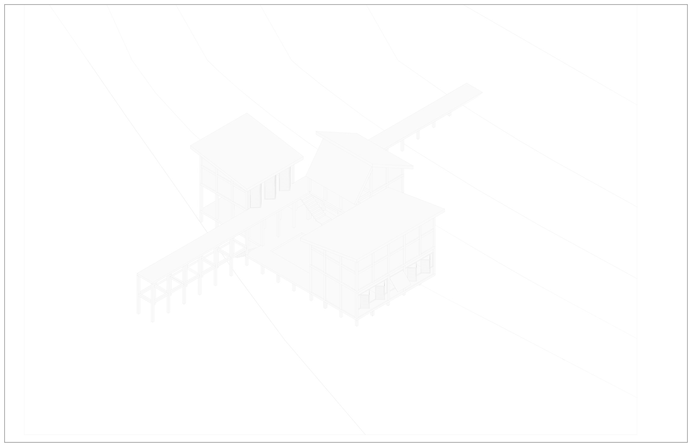 Promenade — general axonometric of the complex
