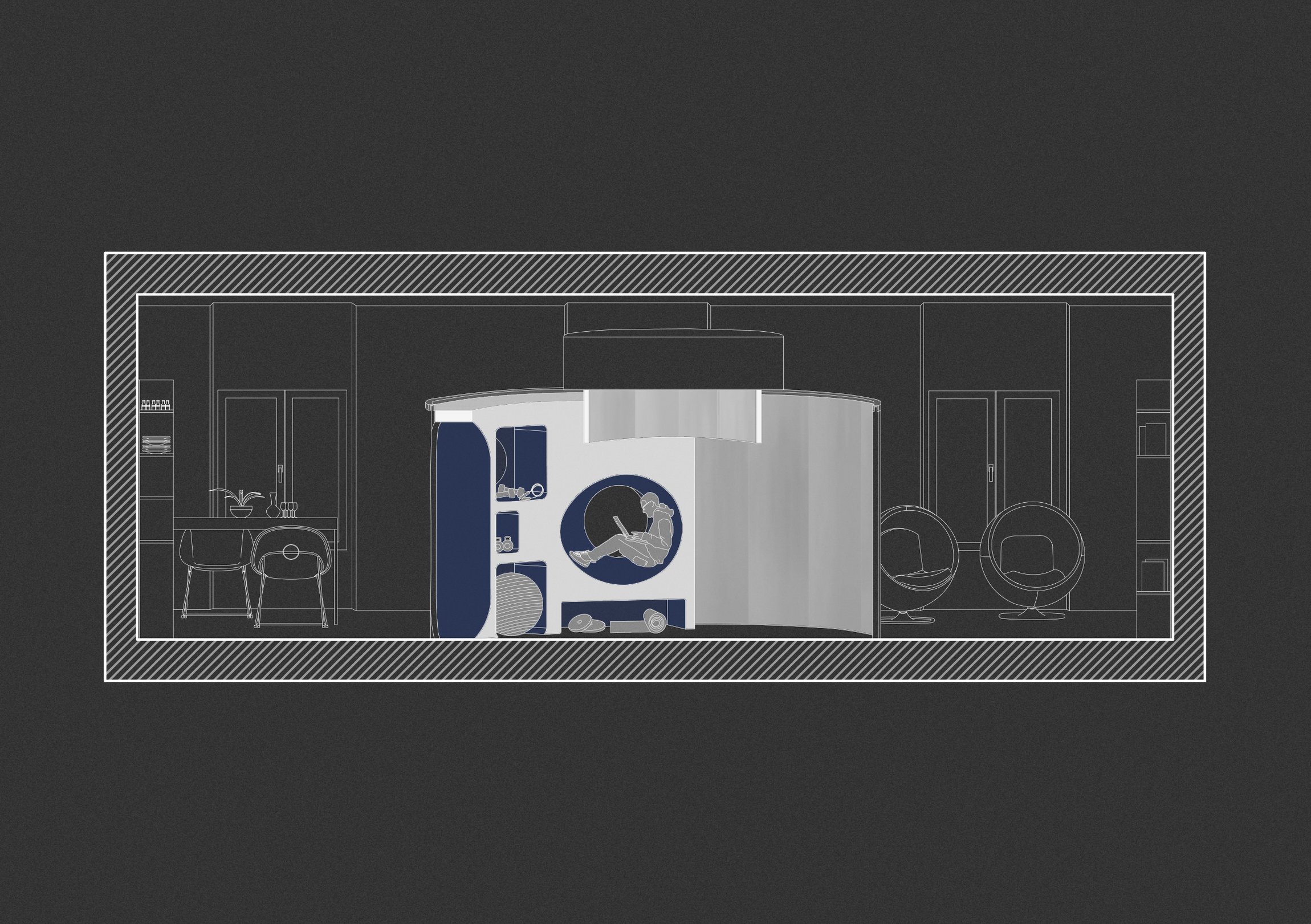 S.P.A.C.E. — longitudinal section of the module